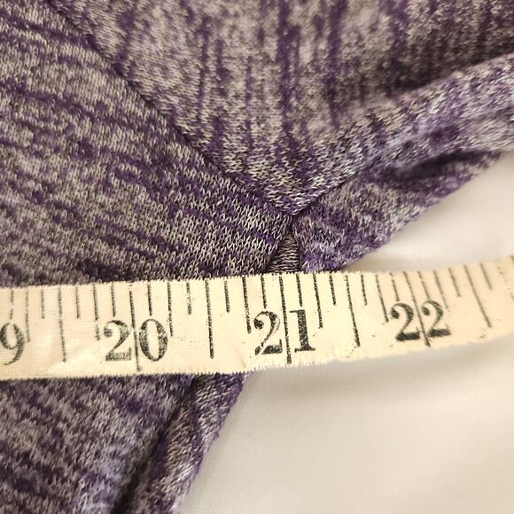 Athleta Womens Small Purple Pose Top Open Back Draped Long Sleeve - Picture 6 of 8